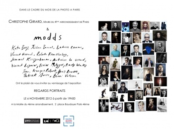 Exhibition at City Hall 4th District Paris. Regards Portraits from Modds agency