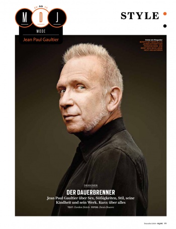 Jean-Paul Gaultier pour GQ Allemagne