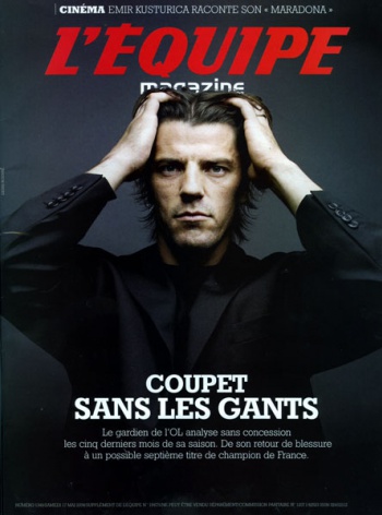 Grégory Coupet in the L'EQUIPE Magazine