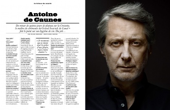 Antoine De Caunes in the LUI Magazine 