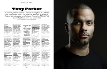 Tony Parker in the LUI Magazine 
