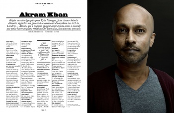 Akram Khan in the LUI Magazine 