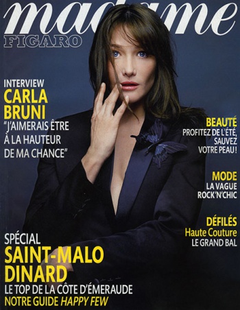 Carla Bruni in the MADAME FIGARO Magazine 