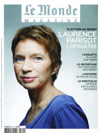 Laurence Parisot in the LE MONDE Magazine