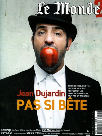 Jean Dujardin in the LE MONDE 2 Magazine