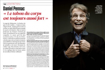 Daniel Pennac in the L'EXPRESS Magazine 