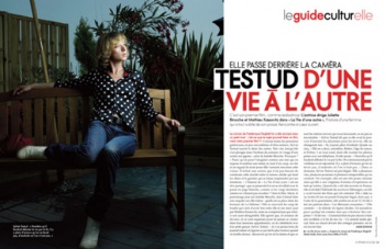 Sylvie Testud in the ELLE Magazine