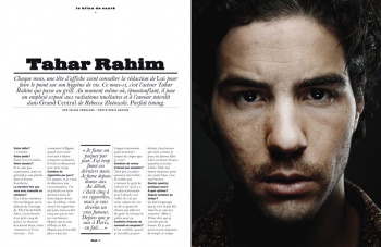 Tahar Rahim in the LUI Magazine