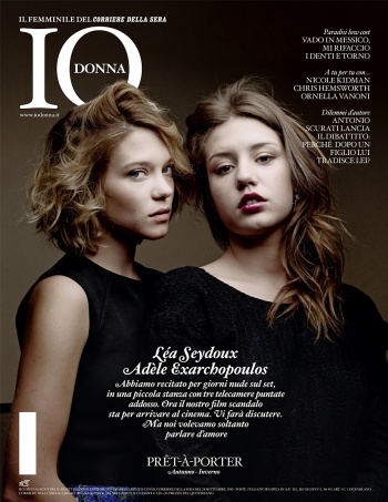 Léa Seydoux & Adèle Exarchopoulos - IO DONNA Magazine 