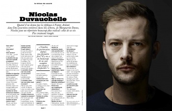 Nicolas Duvauchelle in the LUI Magazine 