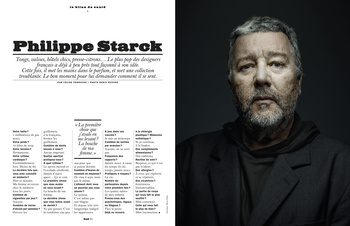 Philippe Starck dans LUI